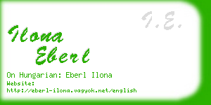 ilona eberl business card
